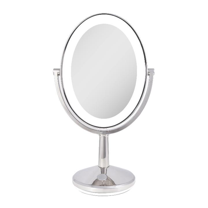 Huntington Lighted Makeup Mirror with Magnification & Rechargeable