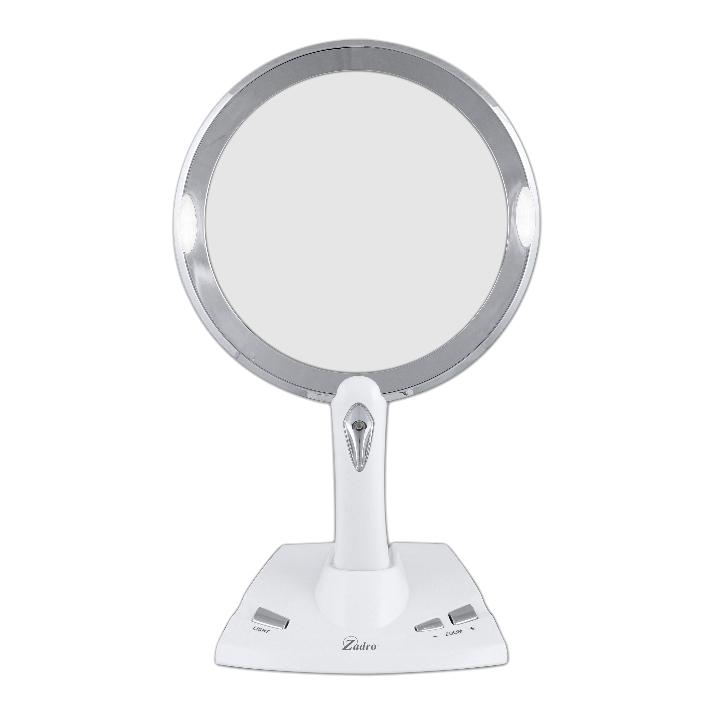 Power Zoom Lighted Makeup Mirror with Magnification