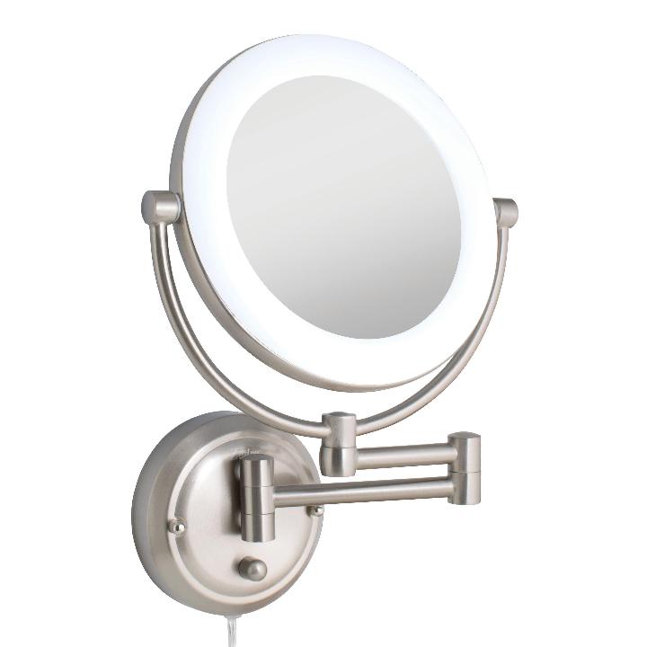 Dual Sided, Lighted Fluorescent Wall-Mount Mirror - Zadro Products