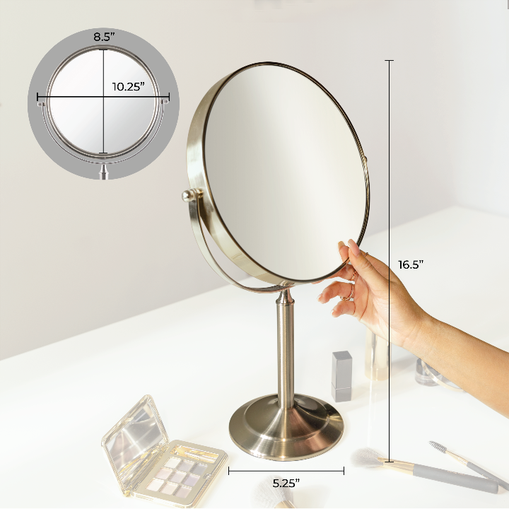 Makeup Mirror with Magnification & Swivel