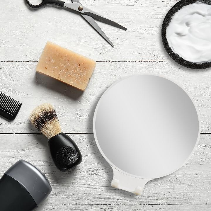 Fogless Shaving Mirror with Magnification & Razor Holder